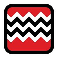 a red and black chevron pattern on a white background vector