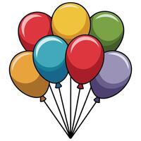 Bright and Cheerful Balloons vector