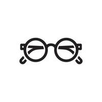 Glasses icon on white background vector