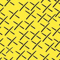 yellow seamless pattern with crosses vector