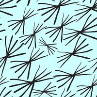 seamless pattern with abstract lines bundle in hand drawn style vector