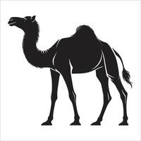 Camel Silhouette Design On White Background vector