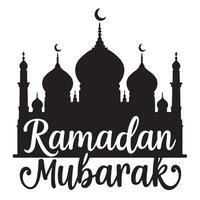 Ramadan Mubarak Mosque vector