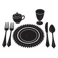 Elegant Table Setting vector