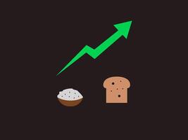 This image features a green arrow pointing upwards symbolizing growth or progress vector