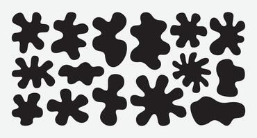 Organic Blob Shape Collection vector