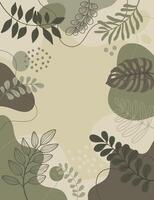 Green color art background design. vector