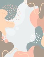 Hand drawn abstractart background design. vector
