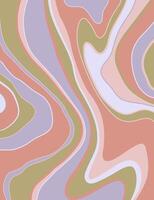 Boho art drawing with abstract shape. vector