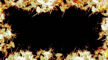 An Elegant Abstract Gold Splash Frame with a touch of creativity and style for your decor video