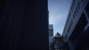 5G Communication Antenna Tower Sending Mobile Phone Data Signal Wireless Transmitting video