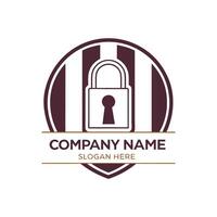 lock and key logo white background vector