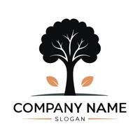 a logo for a company that is tree white background vector