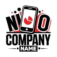 the logo for a company called no company name white background vector