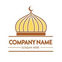 islamic design template white background vector
