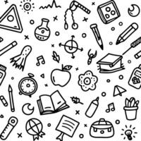 back to school icons set white background vector