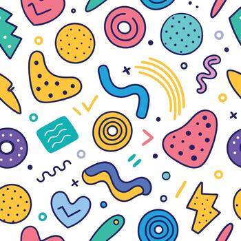 sin costura modelo con retro retro vector