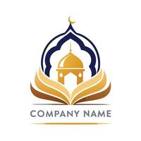 islamic mosque logo design template white background whit white background white background white background white backgrounde background vector