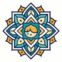 a logo for a company called mandala white background vector