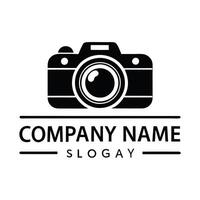 a camera logo design photography business background vector