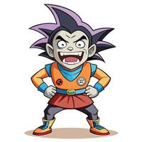 goku by julien-boucher white background vector