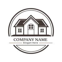 a house logo with a window , white background vector
