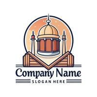 the logo for a company that sells religious artifacts white background vector