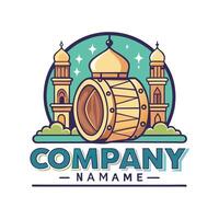 the logo for company name vector