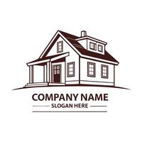 a house logo with a white background white background vector