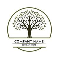 tree logo design template white background, vector