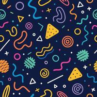 seamless pattern with colorful shapes , vector