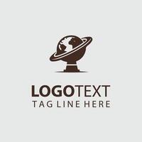 Orbital Horizon satellite logo vector