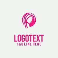 Linear Allure Face linear lady face logo vector