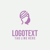 Radiant Trace linear lady face logo vector