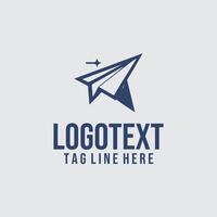 Jet Zoom paper plane logo vector