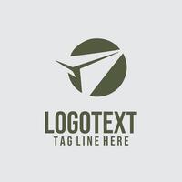Cloud Ascend paper plane logo vector