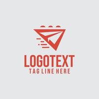 Air Velocity X paper plane logo vector