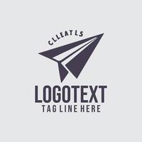 SkyTrail paper plane logo vector