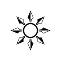 Compass Rose Star Arrow Circle Ornamental Logo Template Illustration Design. EPS 10. vector