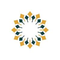 Blossom Decor Flower Logo Template Illustration Design. EPS 10. vector