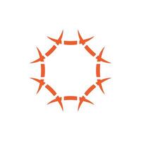 Star Border Logo Template Illustration Design. EPS 10. vector