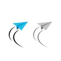 Set Paper Plane Logo Template Illustration Design. EPS 10. vector