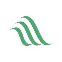Green Abstract Wave logo Template Illustration Design. EPS 10. vector