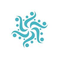 Abstract ornamental star and dots logo Illustration Design. EPS 10. vector