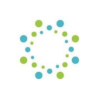 Abstract Dots star logo template Illustration Design. EPS 10. vector