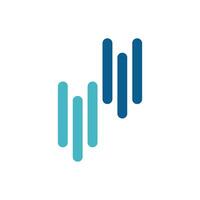 Abstract Equalizer Wave Logo Template Illustration Design. EPS 10. vector