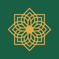 Arabic Blossom Flower logo Template Illustration Design. EPS 10. vector