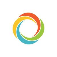 Colorful Shutter Lens Logo Template Illustration Design. EPS 10. vector