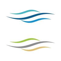Abstract Ornamental Wave Line Logo Template Illustration Design. EPS 10. vector