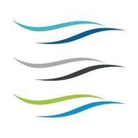 Element Decorative Ornamental Wave Line Logo Template Illustration Design. EPS 10. vector